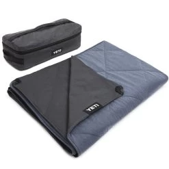 Yeti Lowlands Blanket -Best Fishing Sale 180567 Lowlands Blanket Website Assets Studio Lowlands Hero Blue on Outside Folded with Bag 1680x1024 1