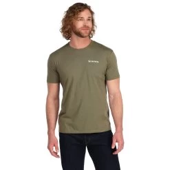 Simms Trout On My Mind SS T-Shirt -Best Fishing Sale 222 simms trout on my mind ss t shirt military heather 03