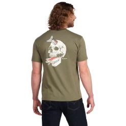 Simms Trout On My Mind SS T-Shirt -Best Fishing Sale 222 simms trout on my mind ss t shirt military heather 04