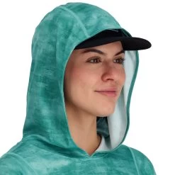 Simms Women's Challenger Solar Hoody -Best Fishing Sale 231 simms womens challenger solar hoody gulf blue daze 02