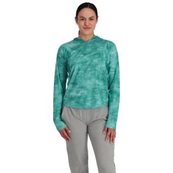 Simms Women's Challenger Solar Hoody -Best Fishing Sale 231 simms womens challenger solar hoody gulf blue daze 03