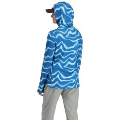 Simms Women's SolarFlex 1/4 Zip Hoody 17 Simms Women's SolarFlex 1/4 Zip Hoody -Best Fishing Sale 231 simms womens solarflex 1 4 zip hoody wave print sapphire 03