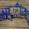 Cody Richardson Art - Connecticut Antique Trout License Plate Art