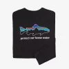 Patagonia Mens Home Water Trout Longsleeve Responsibili Tee