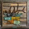 Cody Richardson Art - Antique Colorado Elk License Plate Art