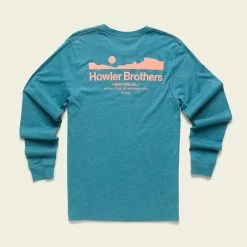 Howler Brothers Select Longsleeve T Sale -Best Fishing Sale F22 LS Tee Howler Arroyo Petrol Heather Flat Back 1000x1000 crop center.progressive ca9338d6 979d 474a 8fc6 8bbe6edeb357