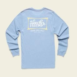 Howler Brothers Select Longsleeve T Sale -Best Fishing Sale F22 LS Tee Howler Classic Light Blue Heather Flat Back 1000x1000 crop center.progressive b0b8b933 8158 4de3 9cc9 2367f1dc3ae0
