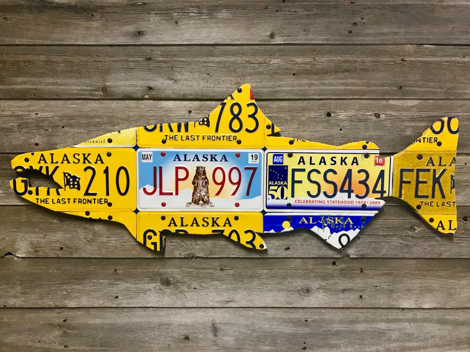 Cody Richardson Art - Alaska Chinook Salmon License Plate Art 1 Cody Richardson Art - Alaska Chinook Salmon License Plate Art