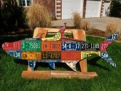 Cody Richardson Art - Florida Vintage Large Tarpon License Plate Art