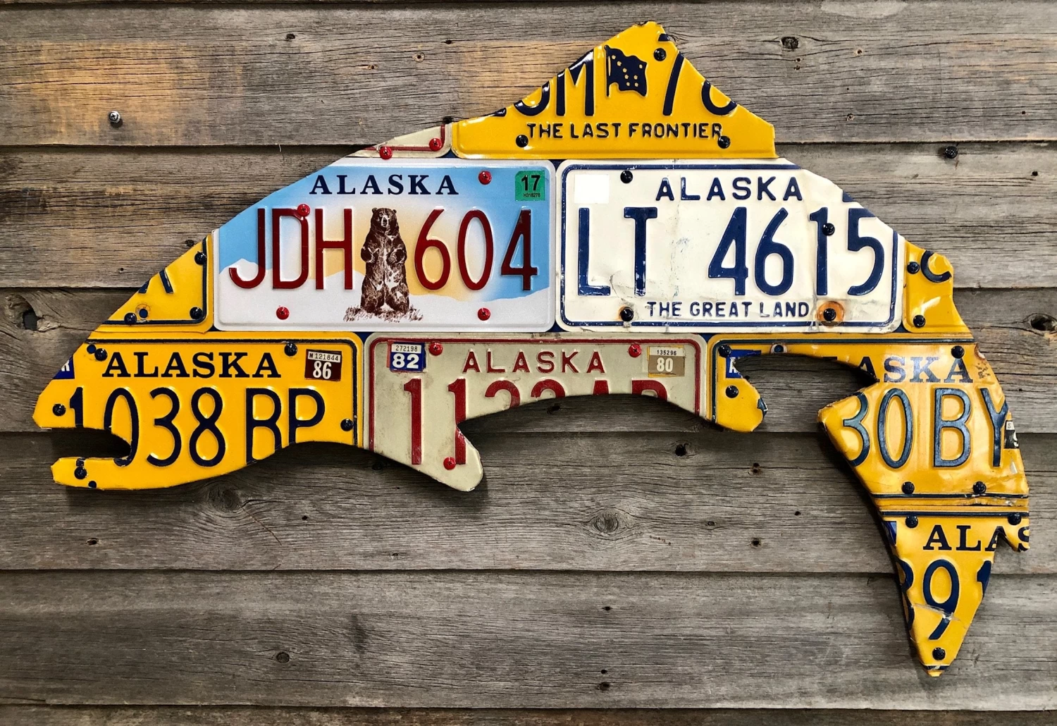 Cody Richardson Art - Alaska Rainbow Trout License Plate Art 1 Cody Richardson Art - Alaska Rainbow Trout License Plate Art