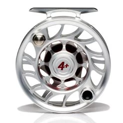 Hatch Iconic 4 Plus Fly Reel -Best Fishing Sale Iconic4PlusReelClearRedLargeArborBack