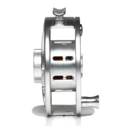 Hatch Iconic 7 Plus Fly Reel -Best Fishing Sale Iconic7PlusReelClearRedMidArborSide