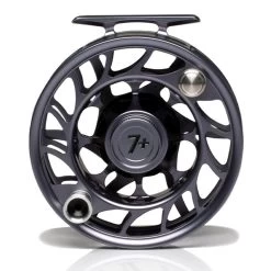 Hatch Iconic 7 Plus Fly Reel -Best Fishing Sale Iconic7PlusReelGreyBlackLargeArborBack