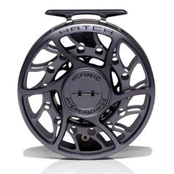 Hatch Iconic 7 Plus Fly Reel -Best Fishing Sale Iconic7PlusReelGreyBlackMidArborFront
