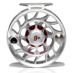 Hatch Iconic 9 Plus Fly Reel -Best Fishing Sale Iconic9PlusReelClearRedLargeArborBack