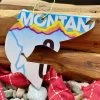 Cody Richardson Art - Montana Colorful Jumping Trout License Plate Christmas Ornament