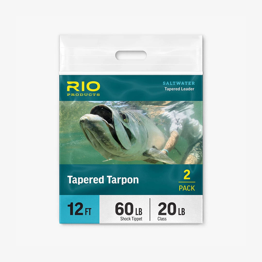 RIO TAPERED TARPON LEADER 12FT 2 PACK 1 RIO TAPERED TARPON LEADER 12FT 2 PACK