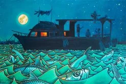 DeYoung Tarpon Cuban Spongers Canvas Print