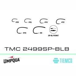 TIEMCO HOOK - TMC 2499SPBL BLK -Best Fishing Sale TMC 2499SP BLB