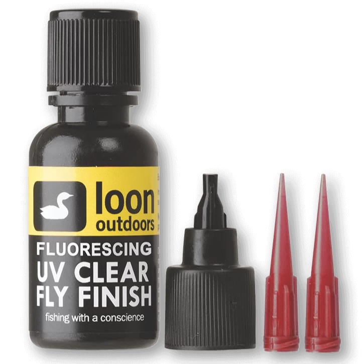 Loon Outdoors LOON FLUORESCING UV CLEAR FLY FINISH 1/2 Oz 1 Loon Outdoors LOON FLUORESCING UV CLEAR FLY FINISH 1/2 Oz