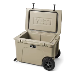 Yeti Tundra Haul Wheeled Cooler 11 Yeti Tundra Haul Wheeled Cooler -Best Fishing Sale W Tundra Haul Tan 3qtr Handle Down Lid Up 3387 B