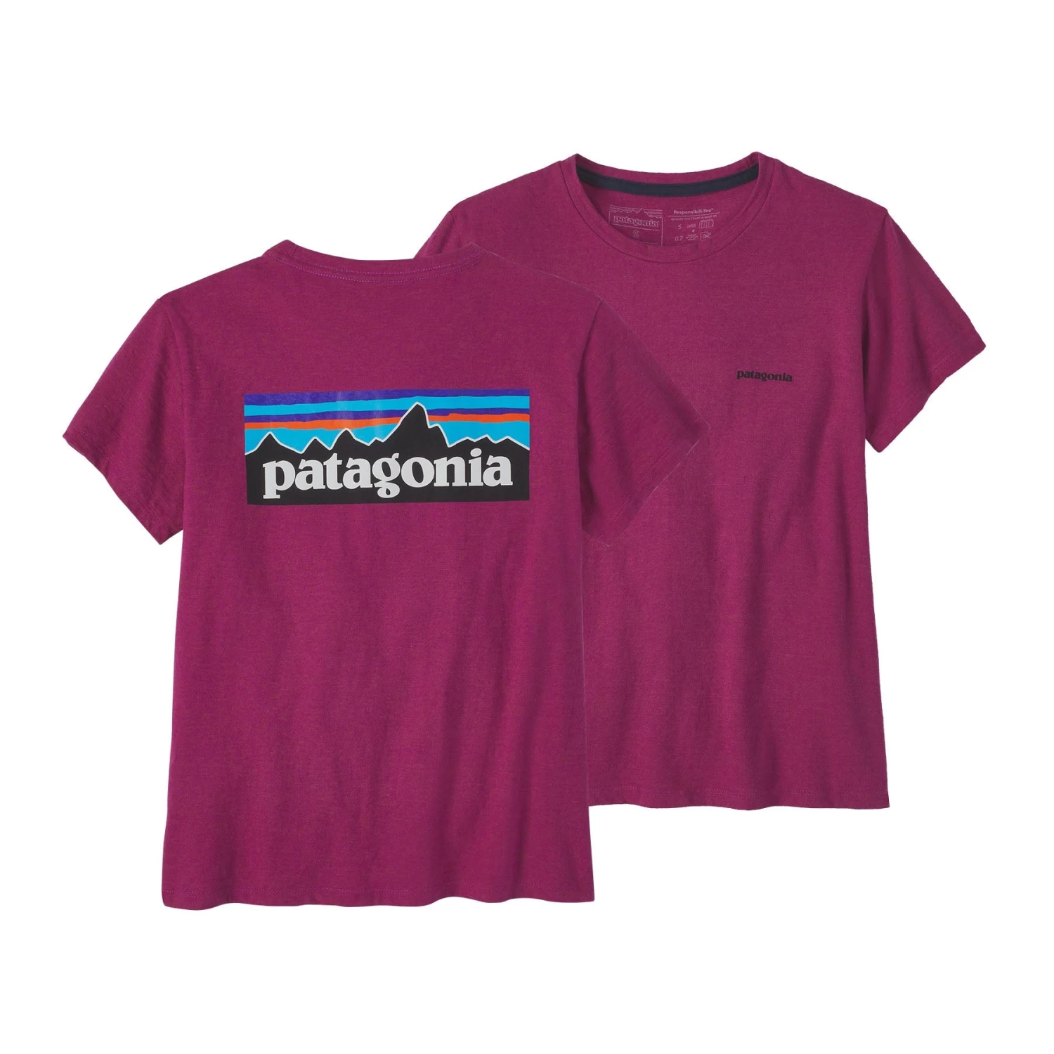 Patagonia Womens P-6 Logo Responsibili-Tee 1 Patagonia Womens P-6 Logo Responsibili-Tee