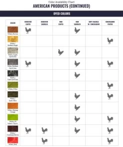 Whiting American Rooster Cape -Best Fishing Sale WF ColorChart AmericanProduct 6