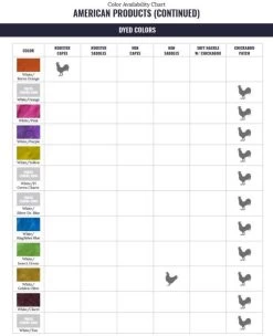 Whiting American Rooster Saddle -Best Fishing Sale WF ColorChart AmericanProduct 7 4fe84fff 9c01 45ef b5d0 a6af91af7e93