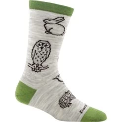 Darn Tough Womens Woodland Creatures Crew Sock Light