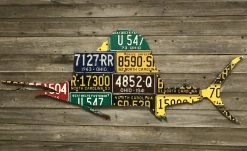 Cody Richardson Art - Mixed State Sailfish License Plate Art