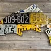 Cody Richardson Art - Wisconsin Antique Trout License Plate Art