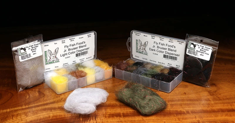 Hareline Fly Fish Food's Jr Bruiser Blend Dubbing Dispenser - Dark 1 Hareline Fly Fish Food's Jr Bruiser Blend Dubbing Dispenser - Dark