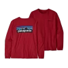 Patagonia Womens Longsleeve P 6 Logo Responsibili Tee